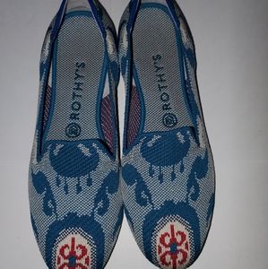 Rothys Retired Moroccan Teal Loafer Style